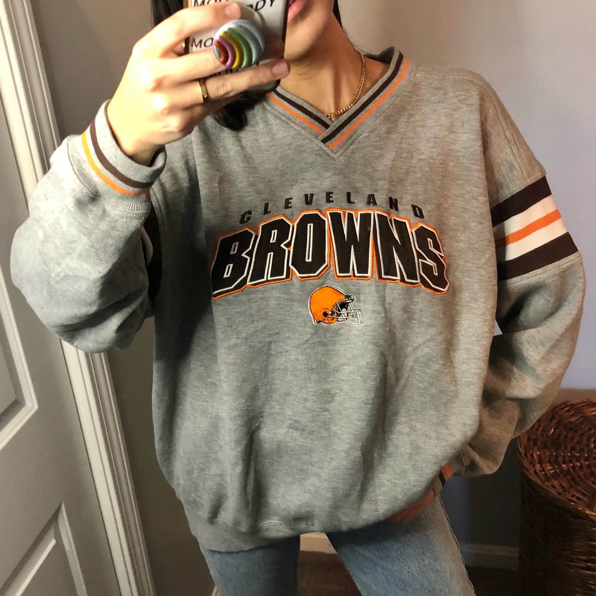 vintage cleveland browns crewneck