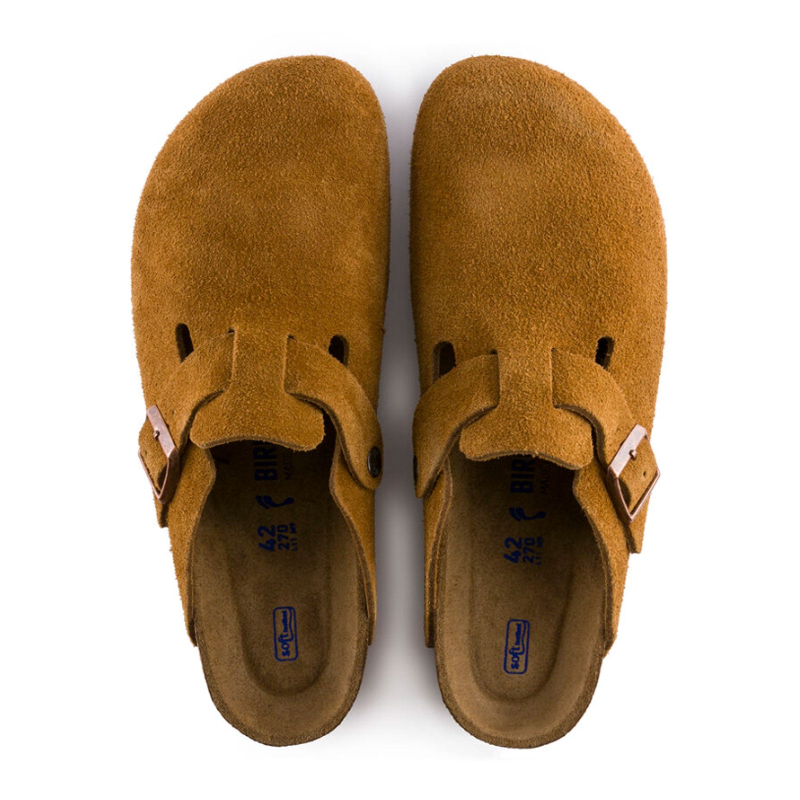 Birkenstock Boston Clog (Men) - Mink Suede - The Heel Shoe Fitters