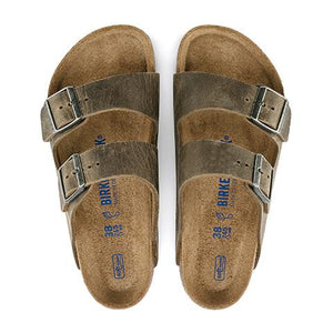 Arizona Soft Footbed Slide Sandal (Unisex) - Faded Khaki O Heel Shoe