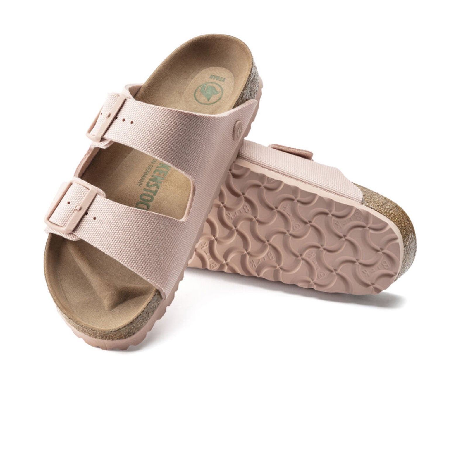 Arizona Vegan Slide Sandal (Women) Soft Pink - Heel Shoe Fitters