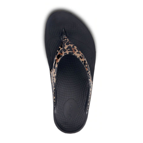 OOFOS Cheetah/Leopard Print Limited Edition OOlala Sandals