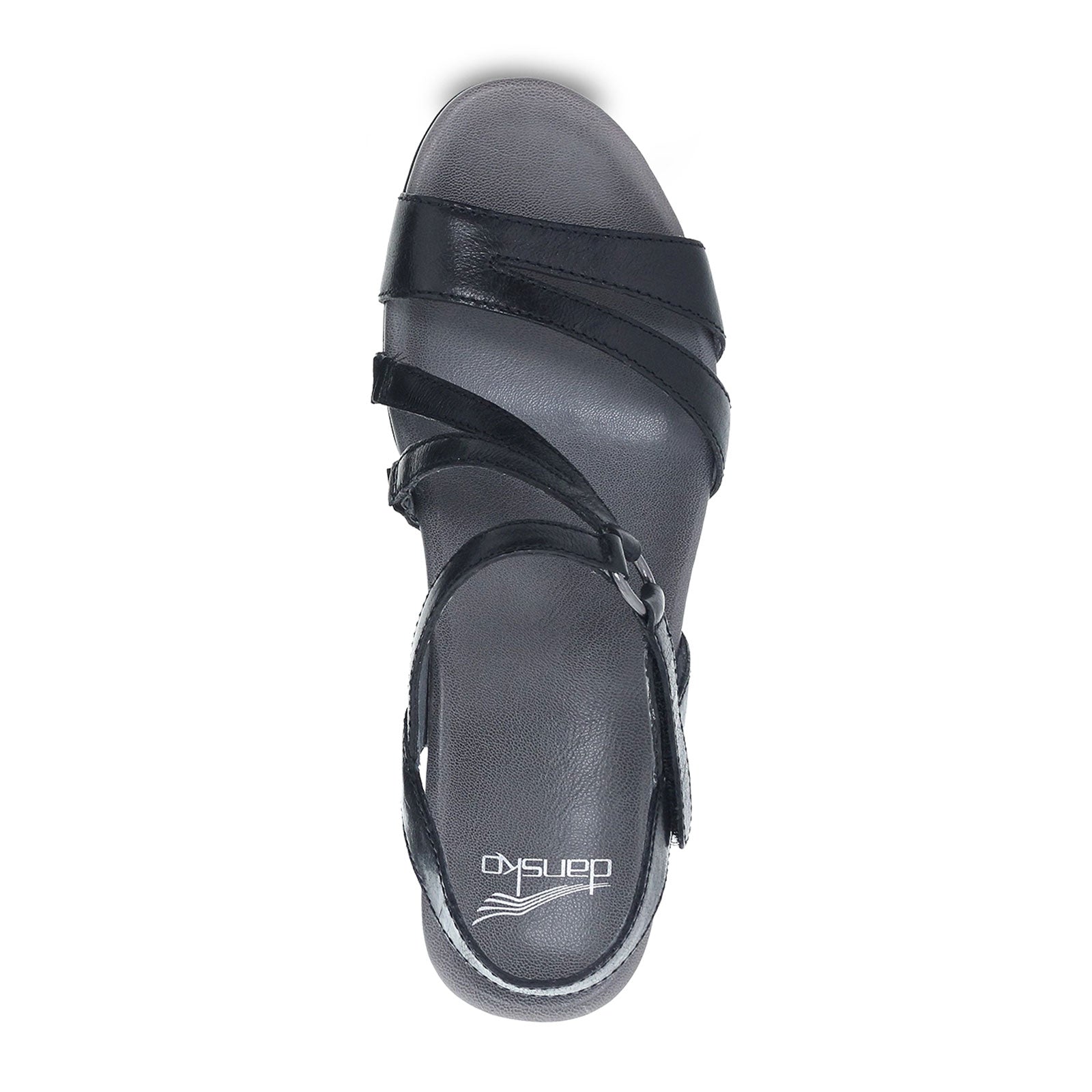 Dansko Addyson Wedge Sandal Women Pewter Metallic Distressed