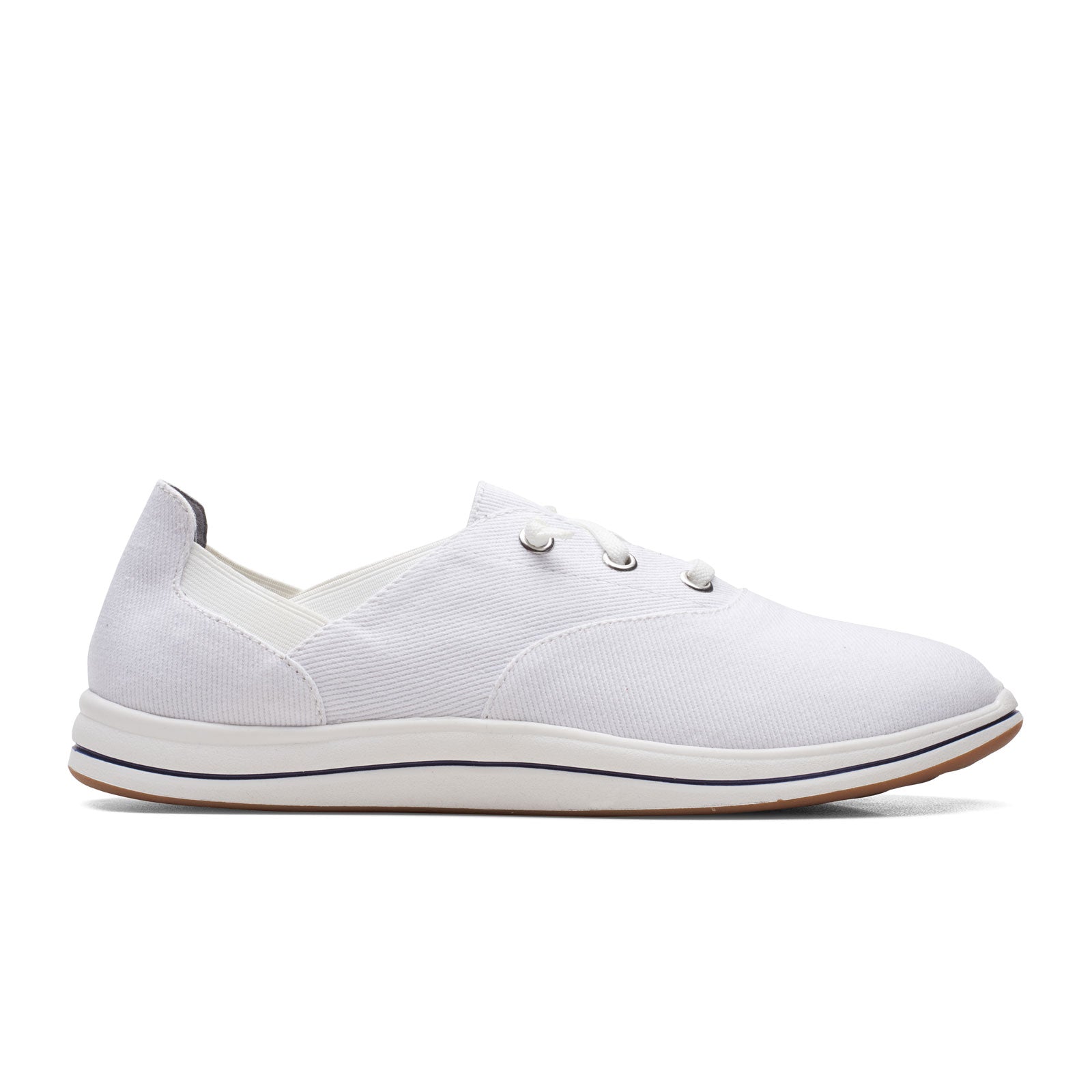 Clarks womens canvas on sale shoes