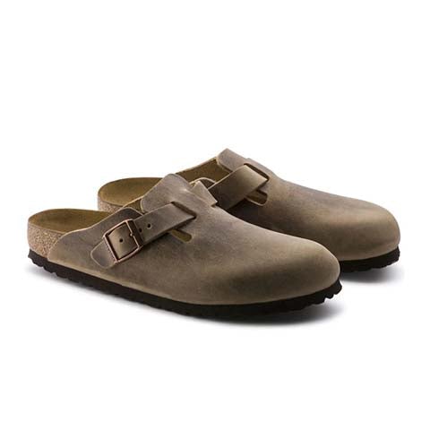 birkenstock boston tobacco oiled leather