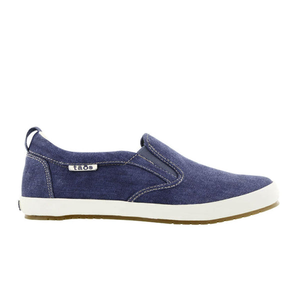 Taos Dandy Slip On Sneaker (Women) - Blue Washed Canvas - The Heel Shoe ...