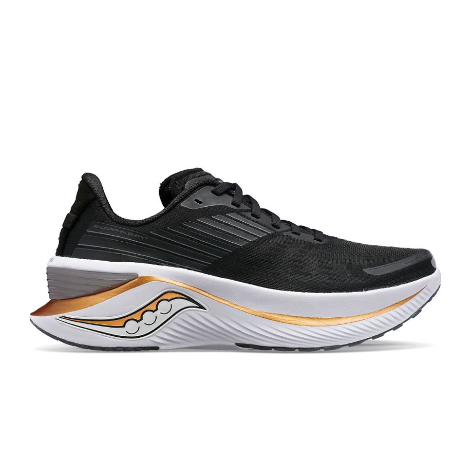 Saucony Endorphin Shift 3 Running Shoe (Men) - Black/Goldstruck