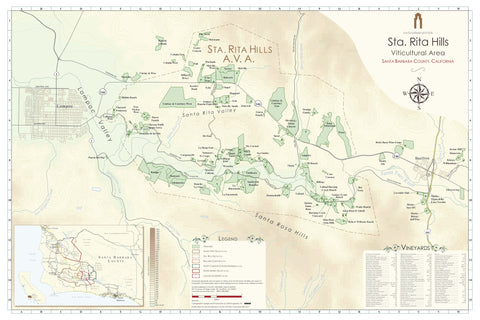 Sta. Rita Hills AVA Map