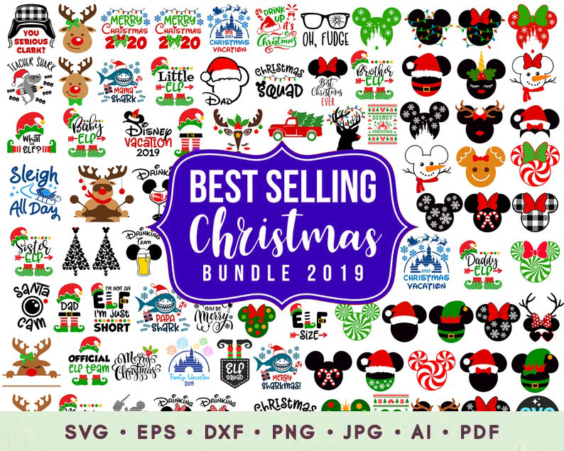 Download Christmas Svg Bundle Png Files Clipart Sellsvg