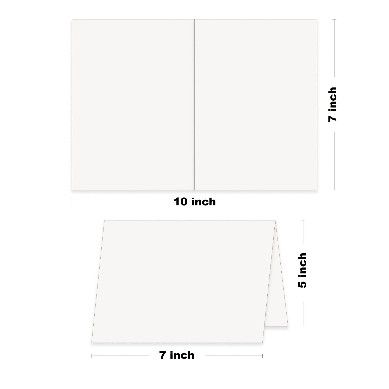 Blank 5x7 Discount Folded Card Stock for DIY card making CutCardStock