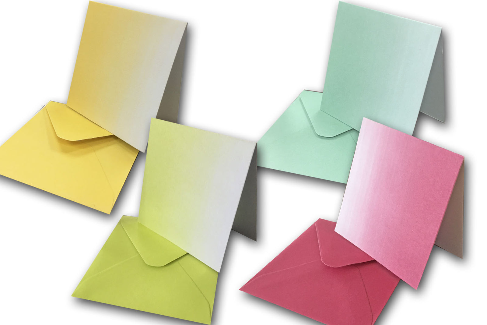 DCS Blank Discount 3x3 Folded Textured Mini Note Cards - 50 pack