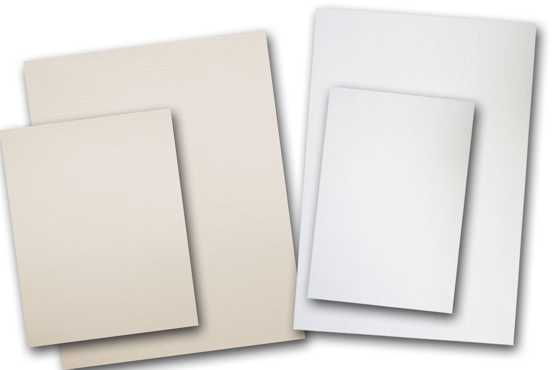 White Linen Cards, Linen Card Stock Paper