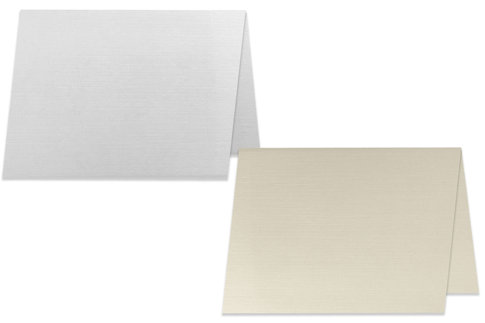 Ultimate White Flat Card - A7 LCI Linen 5 ⅛ x 7 100C