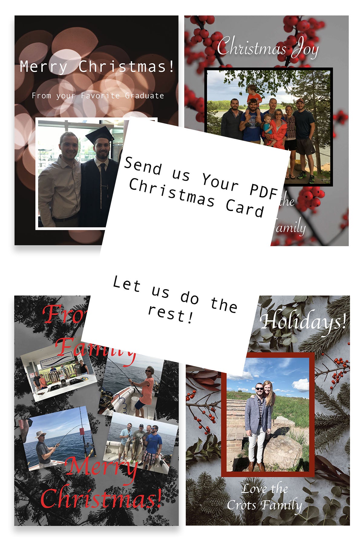 upload your own holiday card