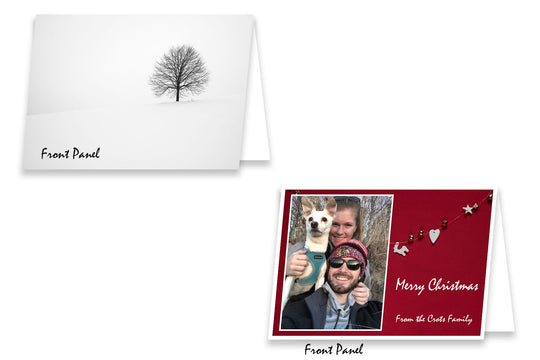 Upload and Print your own 4x6 Post Card Size Christmas Cards for the  Holiday Season on Heavy Card Stock - 25 Pack
