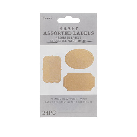 Blank Brown Bag Kraft Tags with card making and scrapbook - CutCardStock