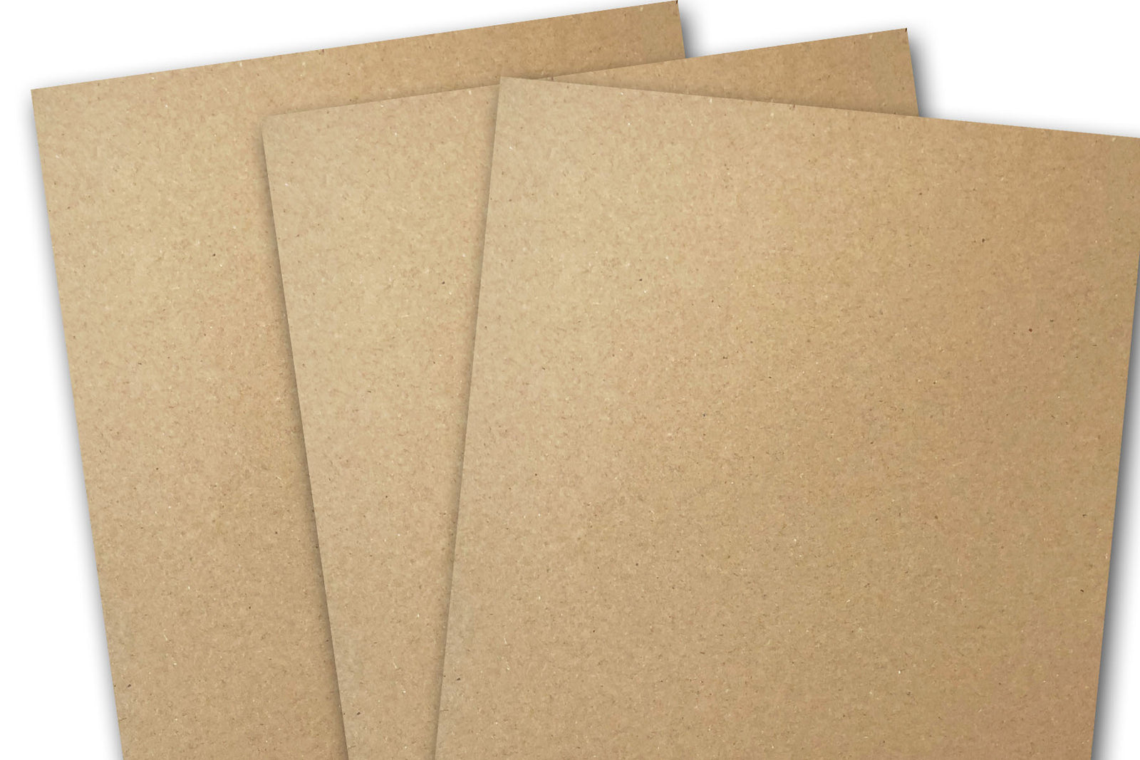 Small Cards Printed On 24pt Thick Brown Kraft Chipboard Card Stock