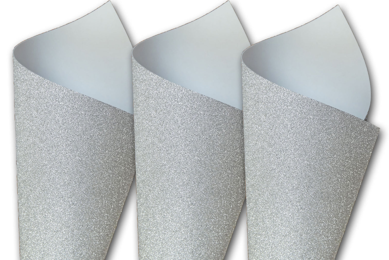 Silver Glitter Cardstock 25 2x2 Glitter Paper Glitter Squares 2x2