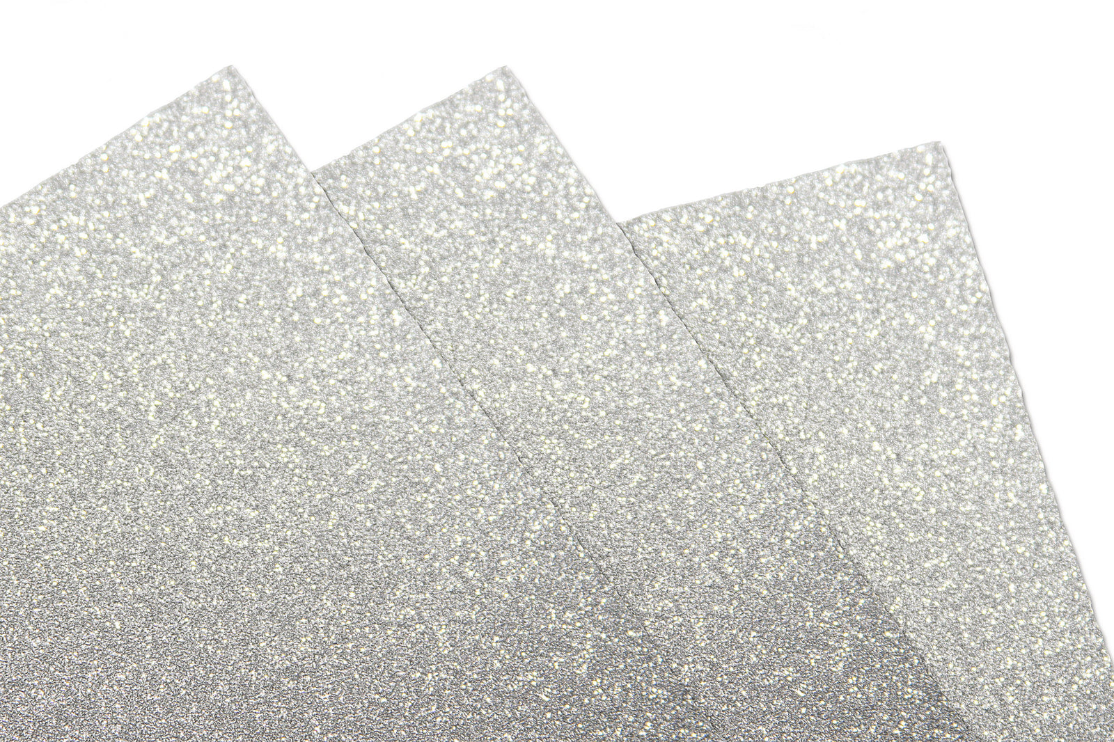 Silver Non-Shedding Glitter Cardstock for Cards and Paper Flowers 10 Sheets