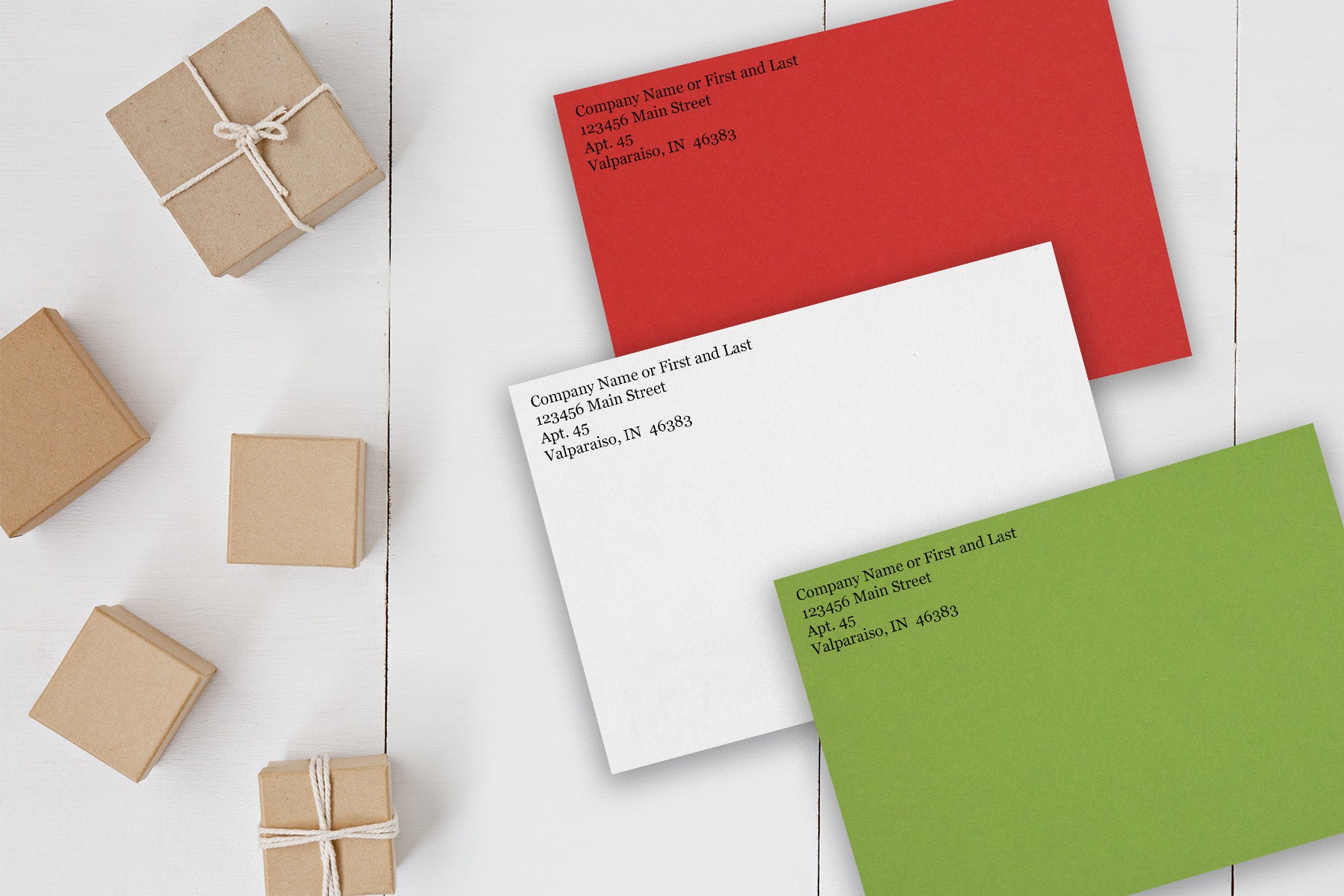 Holiday Discount Envelopes for your 5x7 Christmas Cards with printing -