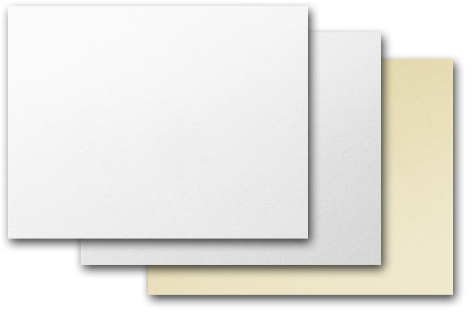 5x7 White Cards White or Ivory Invitation Cards Blank Cardstock
