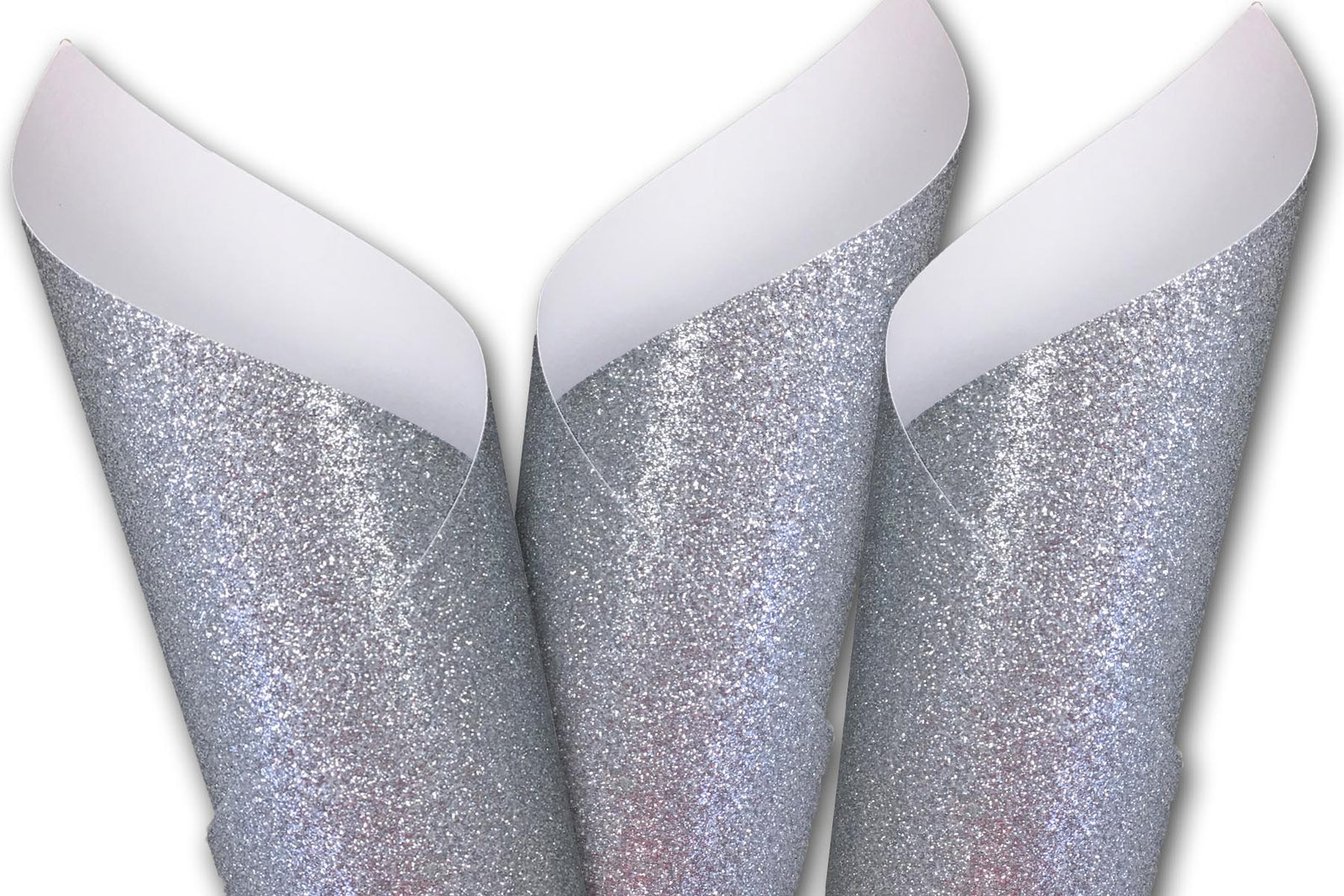 Glitz' Starbright Silver Glitter Paper