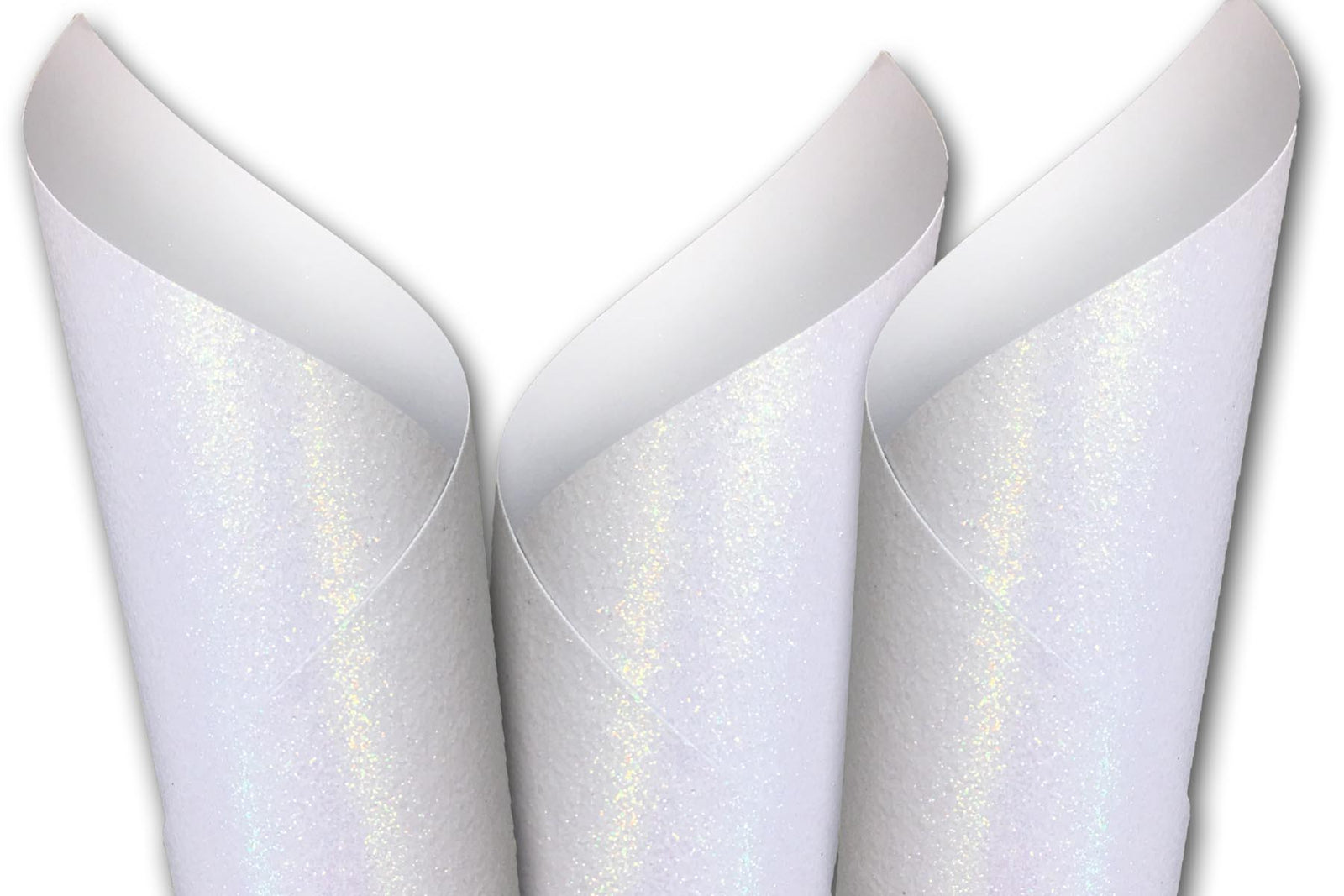 SILVER SPECKLED WHITE Glitter Luxe Cardstock - Encore Paper