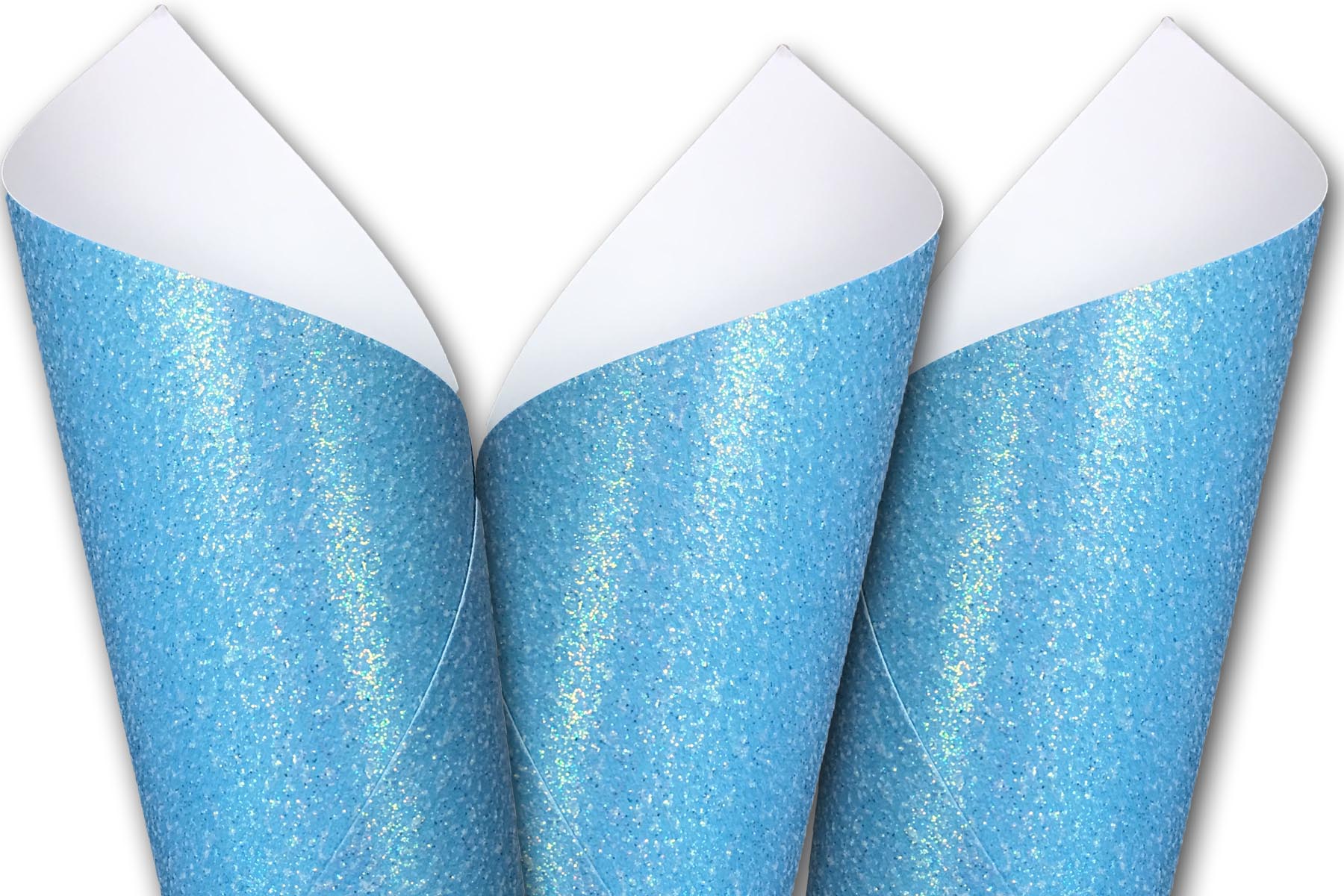 30x20 Aqua Sparkle Print Tissue Paper - Single Sided Tissue