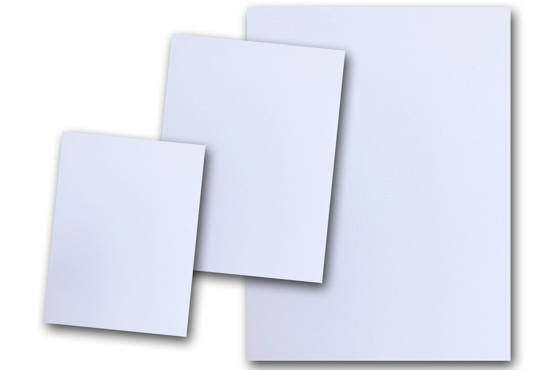 250 Bright White Linen 80# Cover Paper Sheets - 4 X 4 (4X4