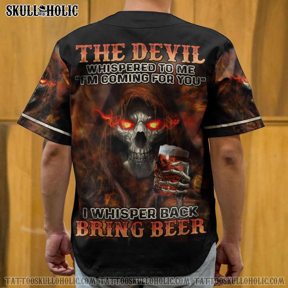 HOT Skull Bring Beer Reaper All Over Print Baseball Jersey1