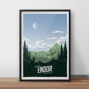 star wars retro travel posters