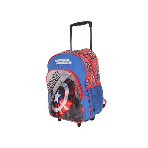 captain america trolley school bag