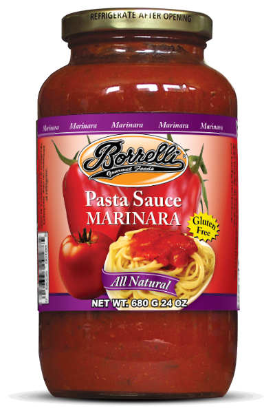 Marinara Pasta Sauce 24oz 680g Borrelli Gourmet Foods 