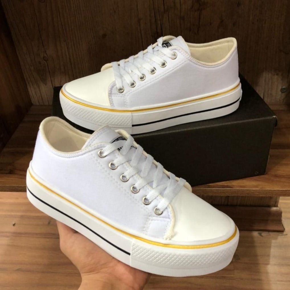 all star feminino branco plataforma