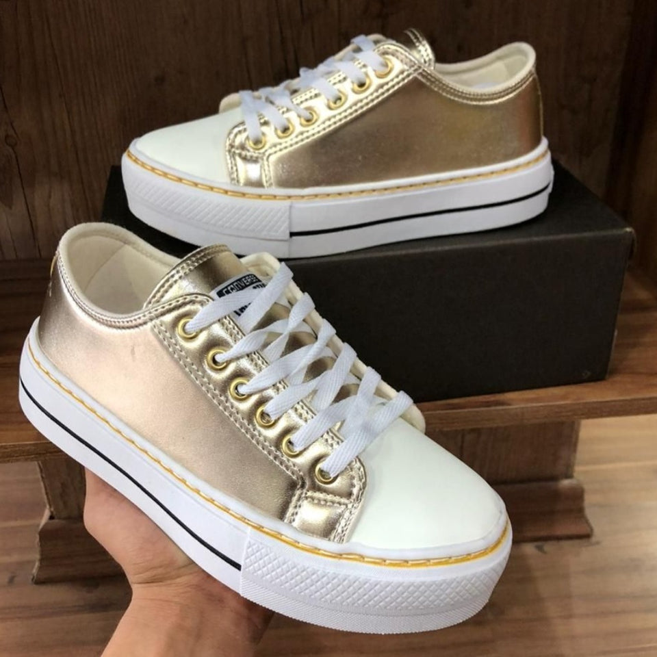 all star plataforma dourado