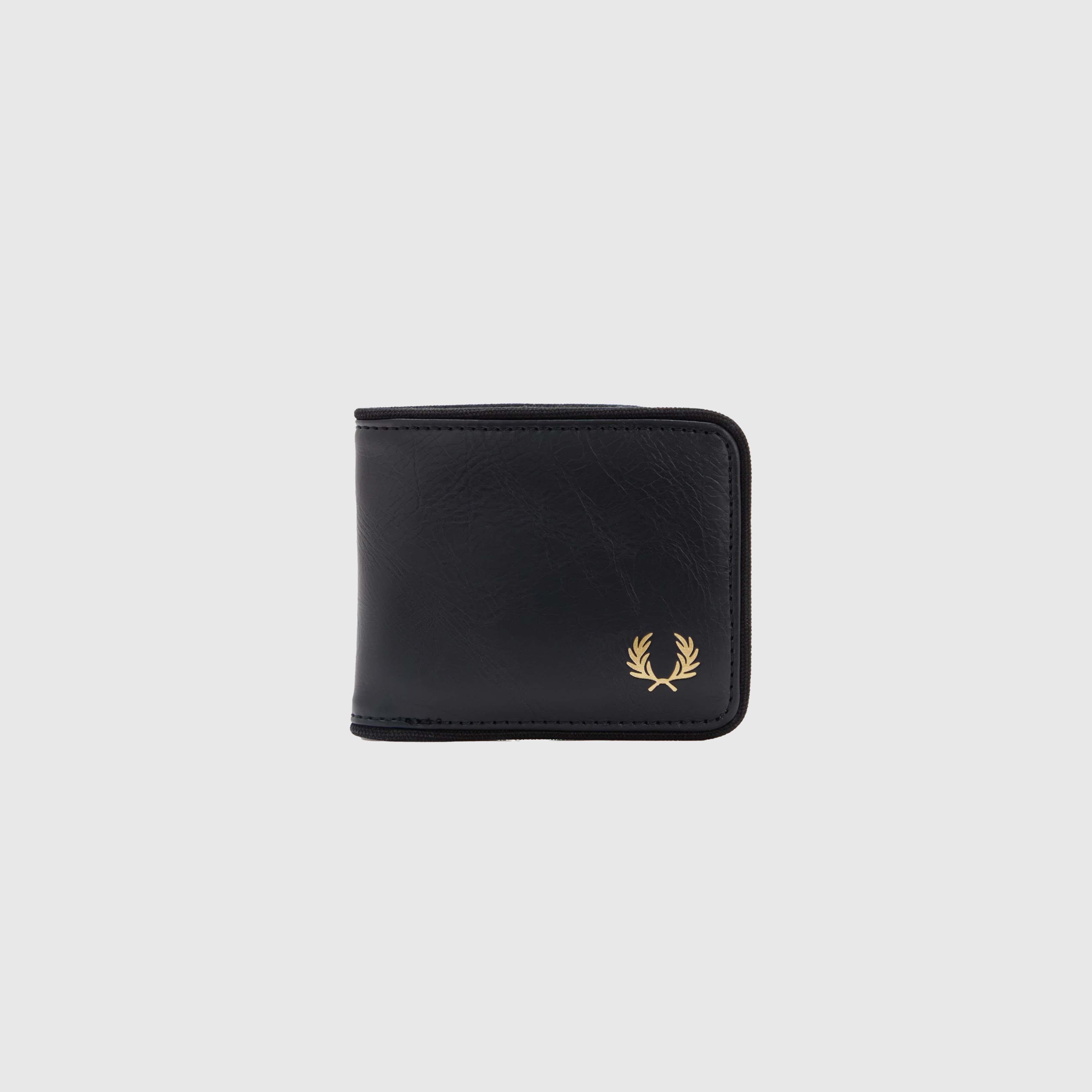 FRED PERRY Tonal Billfold Wallet Black