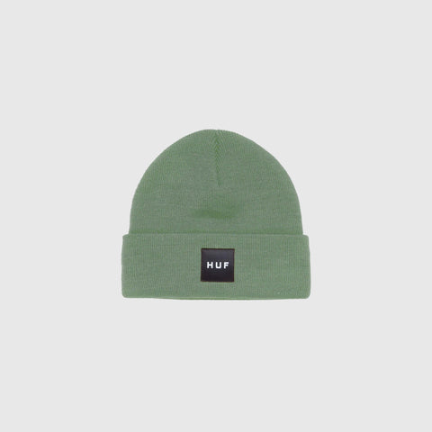 Huf Box Logo Beanie in Yellow for Men