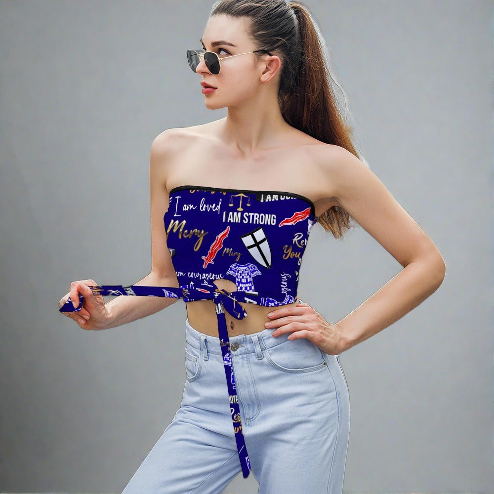 Empower Your Spirit with the MCRY™ Archangel Michael Strapless Top