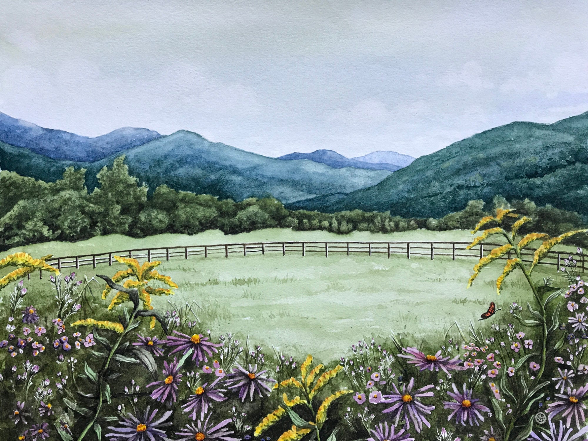 montfair resort farm painting