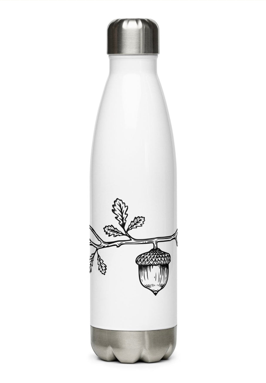acorn house logo water bottle