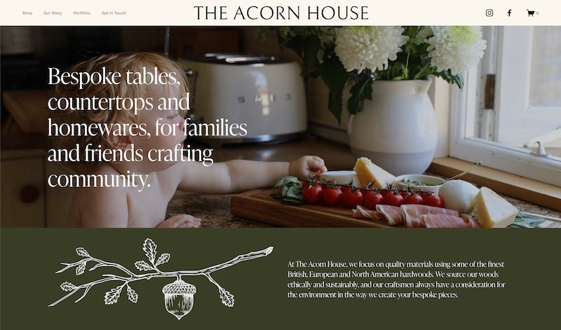 the acorn house website