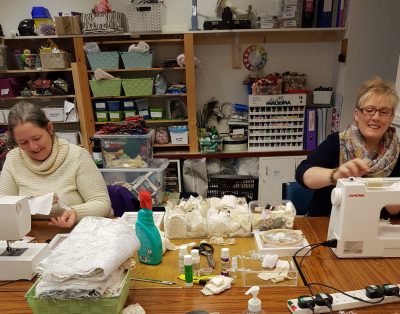 Women working in Retweed workshop 