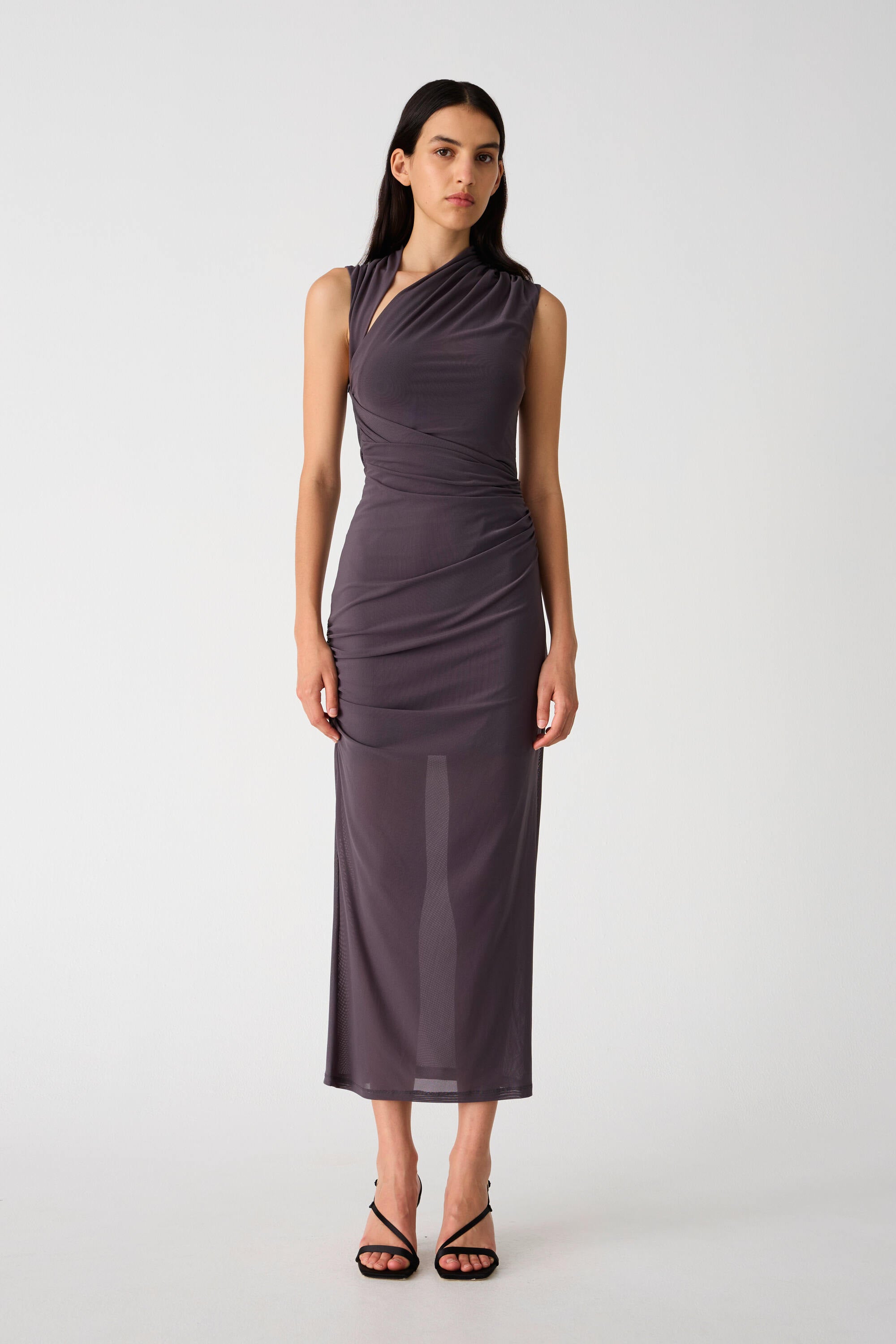 Sexy Knot Racerback Knit Maxi Dress