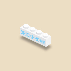 Custom prints Bricks with text printed new LEGO® - Bedrukjeblokje