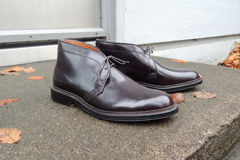 alden cordovan chukka boots