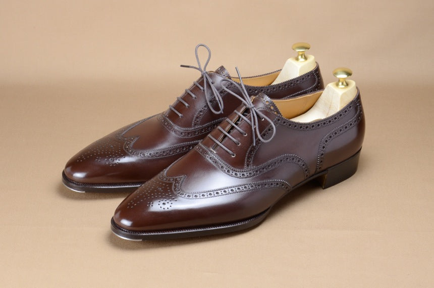 Hiro Yanagimachi Brown Full Brogue Trees