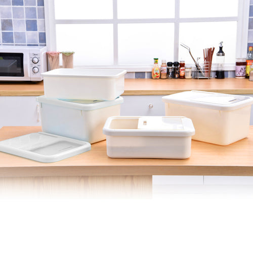 40cm Kitchen Rice Storage Box Grain Container Kitchen Organizer Large  Plastic Flour Rice Boxes Dust-Proof Moisture