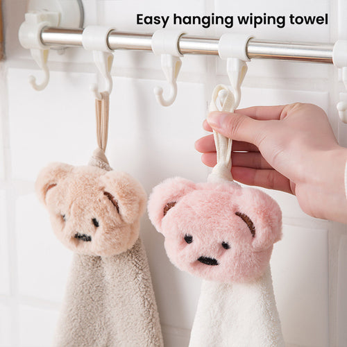 Cartoon Bear Fingertip Towels, Hanging Towel For Wiping Hands, Hand Dry  Towels For Kitchen & Bathroom, Absorbent Soft Towel With Hanging Loop,  Bathroom Supplies - Temu
