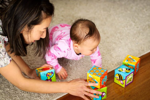 Annie Nguyen with a baby