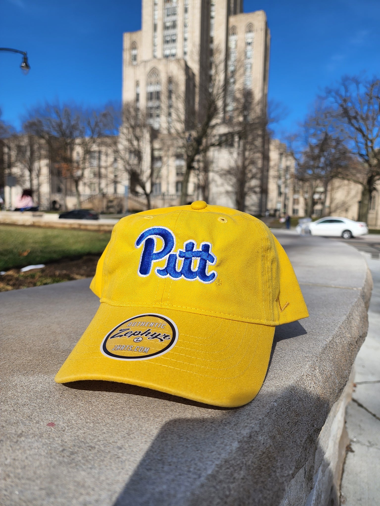 yellow pitt hat