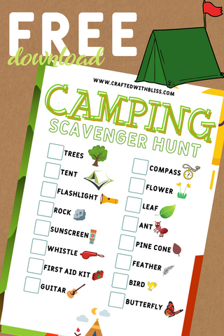 FREE Camping Scavenger Hunt